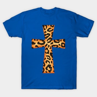 Easter Cross Leopard T-Shirt